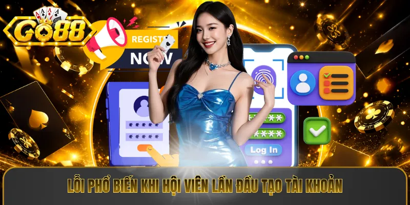 Lỗi phổ biến khi hội viên lần đầu tạo tài khoản